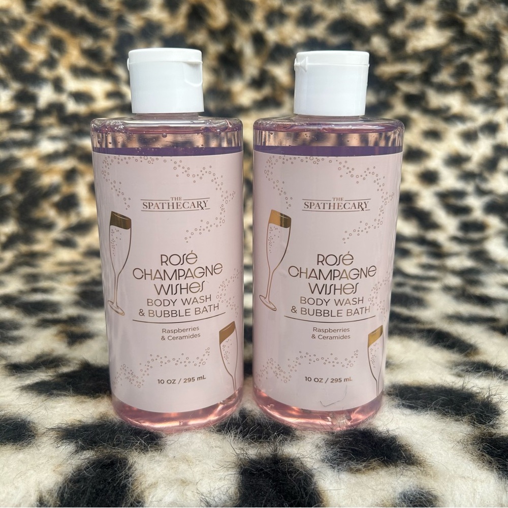 (2) The Spathecary Rosé Champagne Wishes Body Wash & Bubble Bath